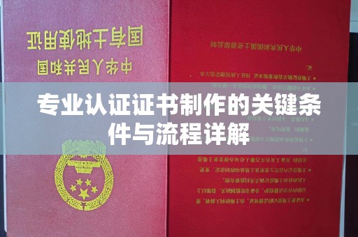 巴彦淖尔市专业认证证书制作的关键条件与流程详解