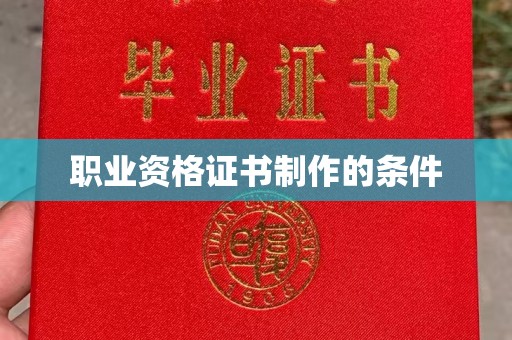 巴彦淖尔市职业资格证书制作的条件