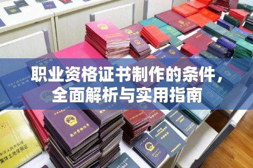 巴彦淖尔市职业资格证书制作的条件，全面解析与实用指南